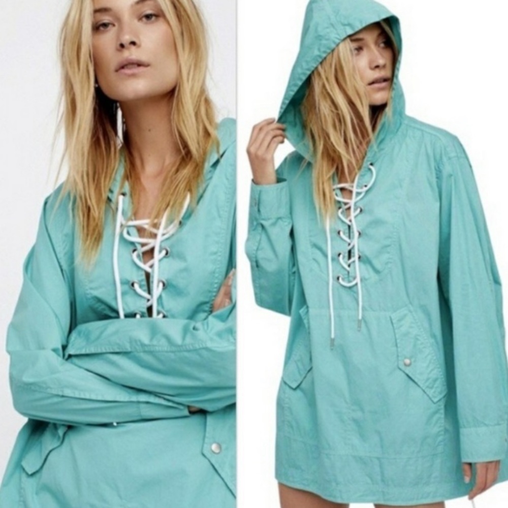 Free People Sky Poplin pullover windbreaker